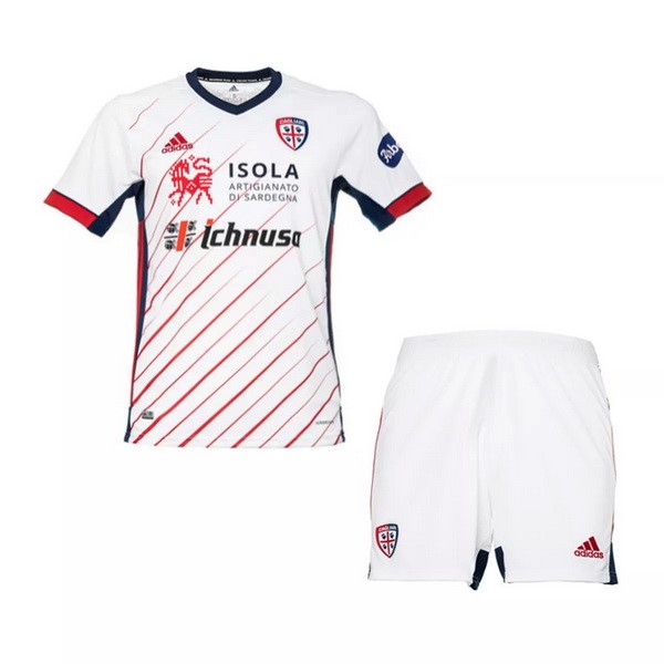 Trikot Cagliari Calcio Auswarts Kinder 2020-21 Weiß